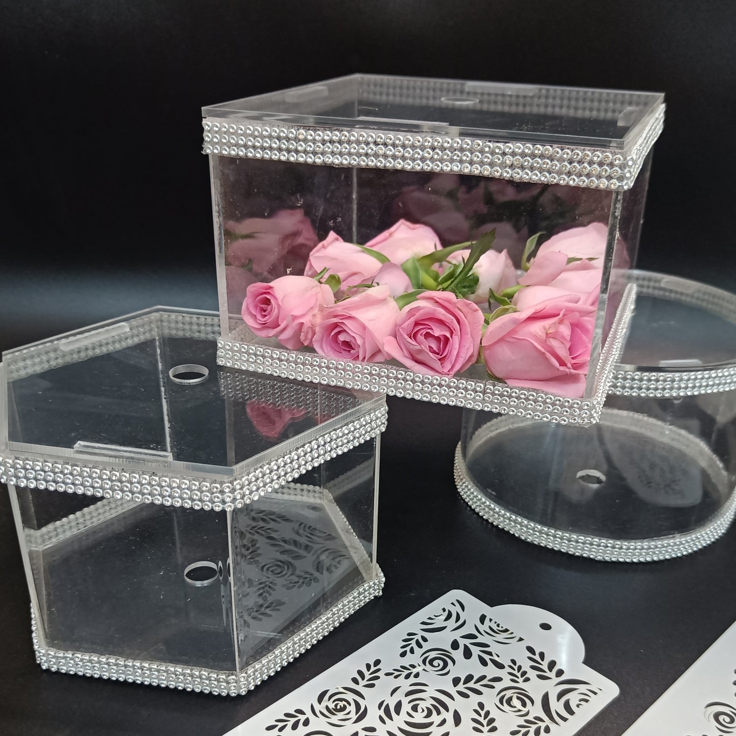 Premium Acrylic Cake Spacers Reusable Separator Tiers - Circle 6 inches