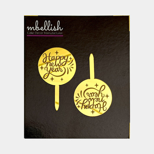 Merry Christmas Acrylic Cake Topper, Size - Small, Pack of 20, SKU-11516