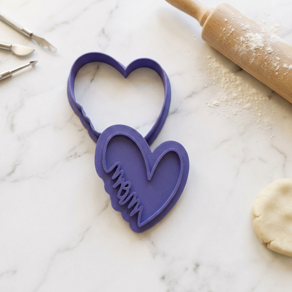 Mother's Day Cookie Cutter & Stamp Set | Fondant, Biscuit & Cookie Decorating Tool - SKU 11584