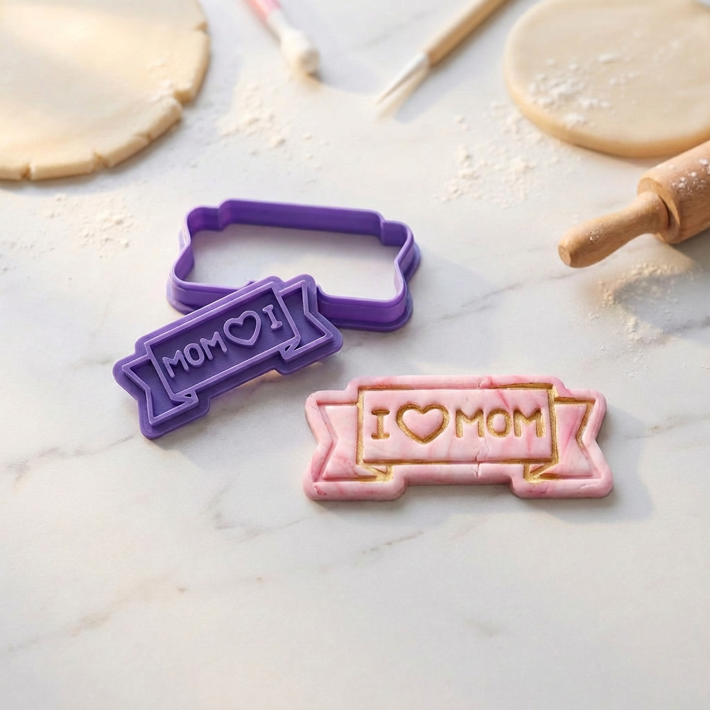 Mother's Day Cookie Cutter & Stamp Set | Fondant, Biscuit & Cookie Decorating Tool - SKU 11588