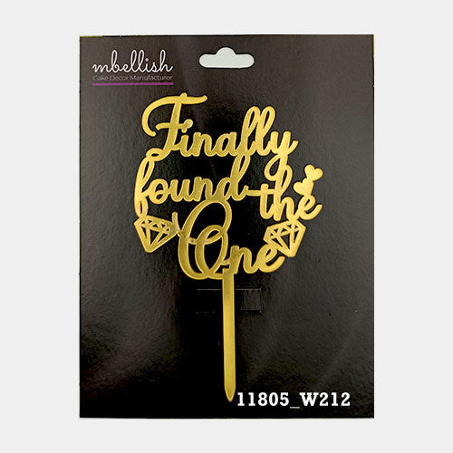 Finally Found the one Premium Acrylic Cake Topper, Medium Size (4 inches), Pack of 1. SKU-11805