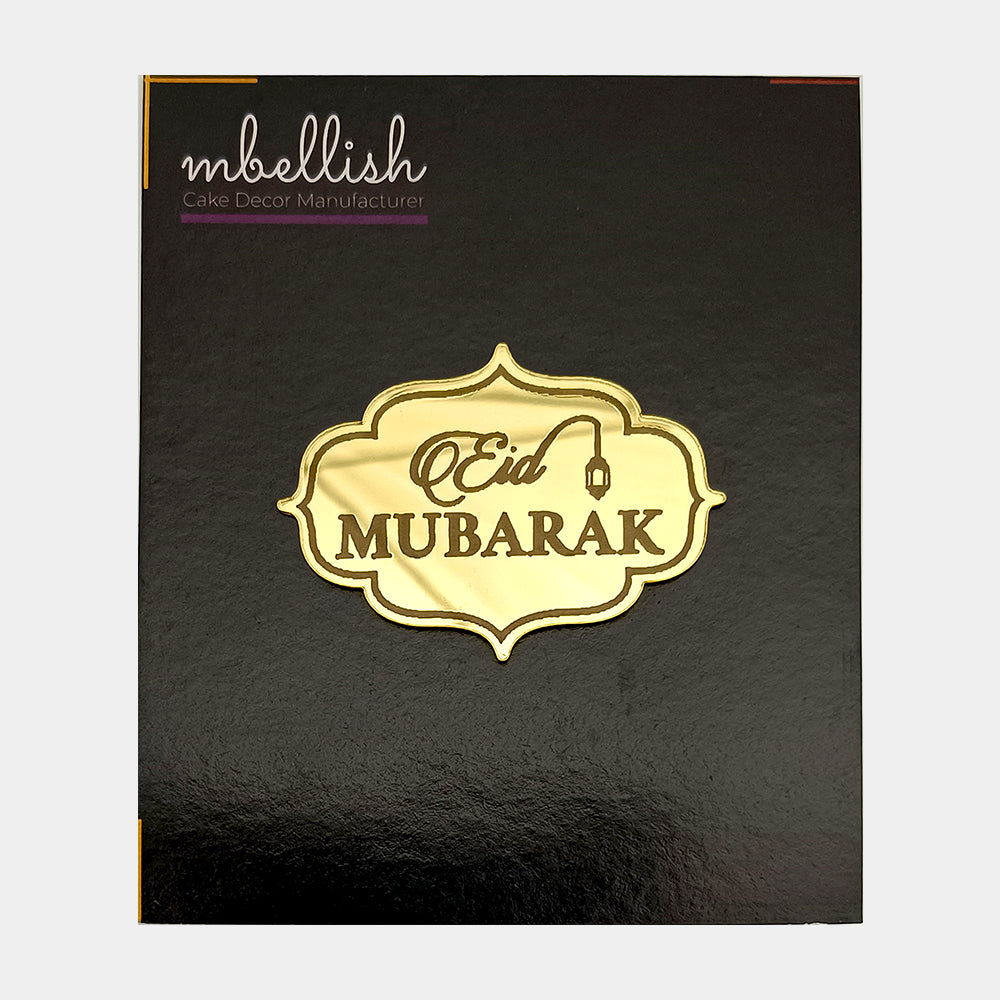 Eid Mubarak Acrylic Coins/Charms, Size - 2 inches, Pack of 5, SKU - AC11317