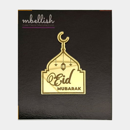 Eid Mubarak Acrylic Coins/Charms, Size - 2 inches, Pack of 5, SKU - AC11322