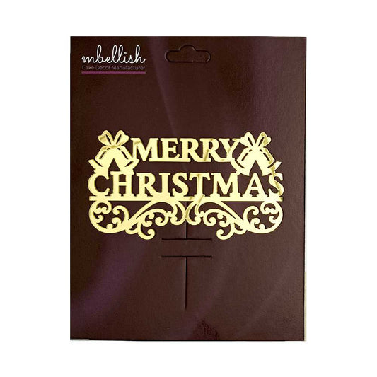 Merry Christmas Acrylic Sticker, Size -3.75/4 in ~, Pack of 5, Sku - AS11138