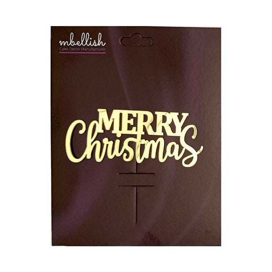 Merry Christmas Acrylic Sticker, Size -3.75/4 in ~, Pack of 5, Sku - AS11146