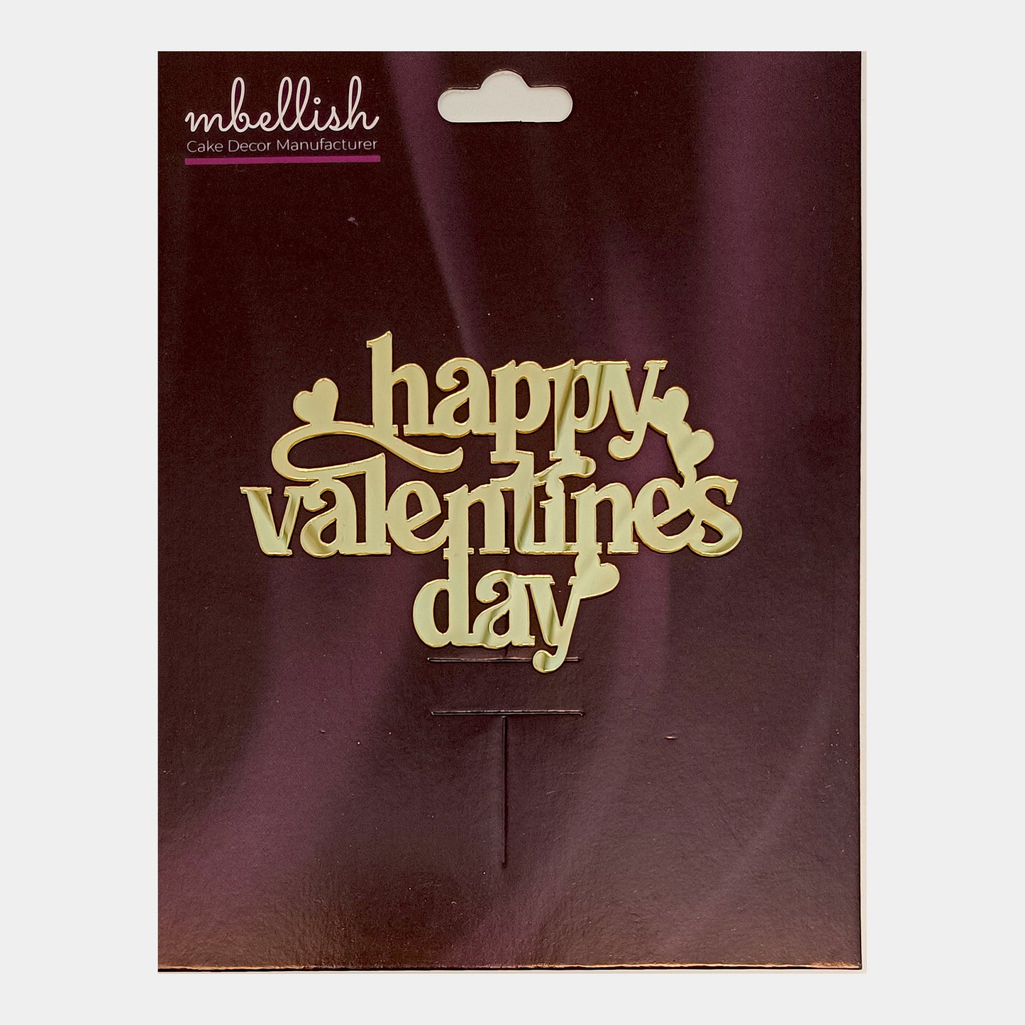 Happy Valentine's Day Acrylic Sticker, Size -3.75/4 in ~, Pack of 5, Sku - AS11233