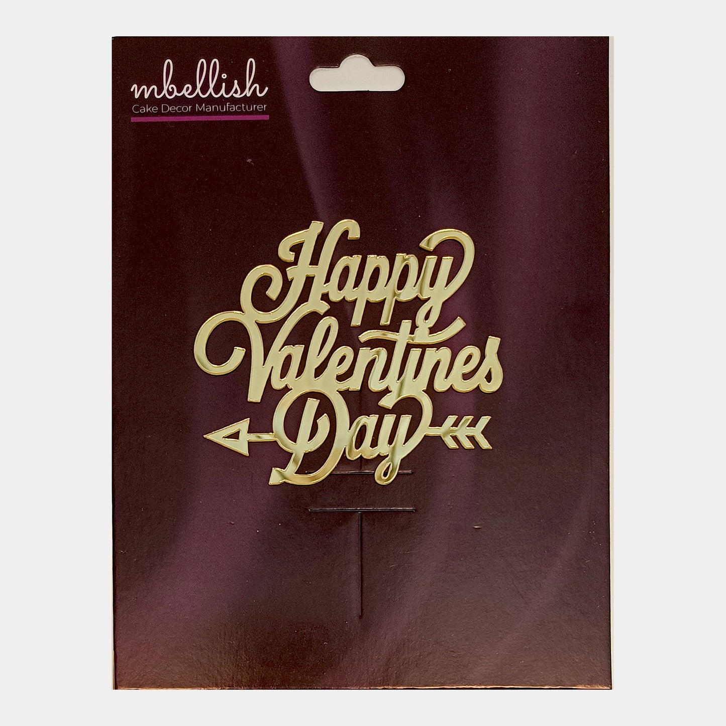 Happy Valentine's Day Acrylic Sticker, Size -3.75/4 in ~, Pack of 5, Sku - AS11238