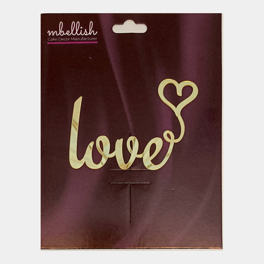 Love Acrylic Sticker, Size -3.75/4 in ~, Pack of 5, Sku - AS11239