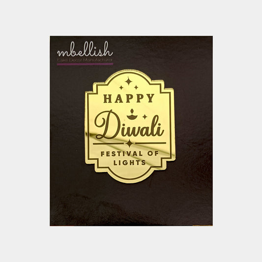 Happy Diwali Acrylic Coins/Charms, Size - 2 inches, Pack of 5, SKU - C10