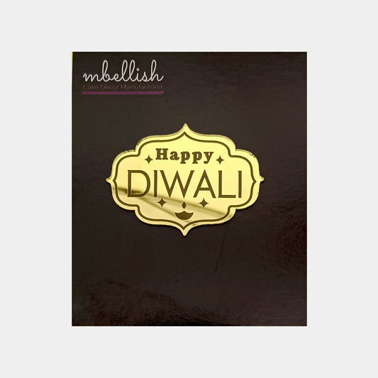 Happy Diwali Acrylic Coins/Charms, Size - 2 inches, Pack of 5, SKU - C11