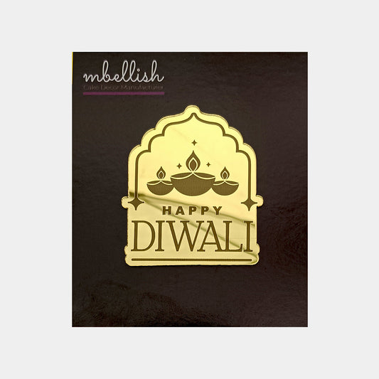 Happy Diwali Acrylic Coins/Charms, Size - 2 inches, Pack of 5, SKU - C12