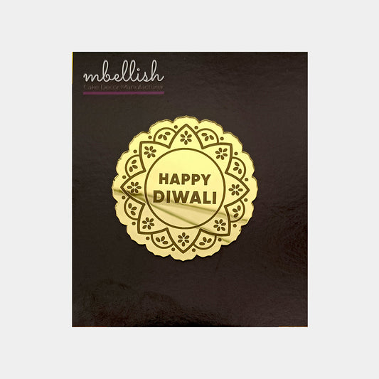 Happy Diwali Acrylic Coins/Charms, Size - 2 inches, Pack of 5, SKU - C2