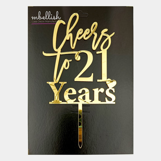 Personalized Happy Birthday Acrylic Cake Topper - CBA16