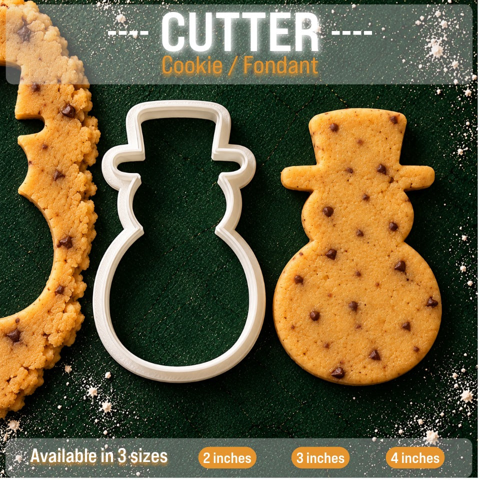 Snowman Man Cookie/Fondant Cutter SKU - CN_CT_03
