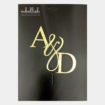 Personalized Wedding/Anniversary Acrylic Cake Topper - CWA08