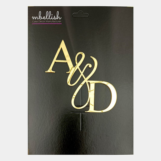 Personalized Wedding/Anniversary Acrylic Cake Topper - CWA08