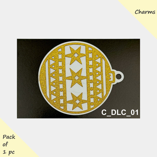 Christmas Acrylic Premium Charms, Size - Medium, Pack of 1, SKU - C_DLC_01
