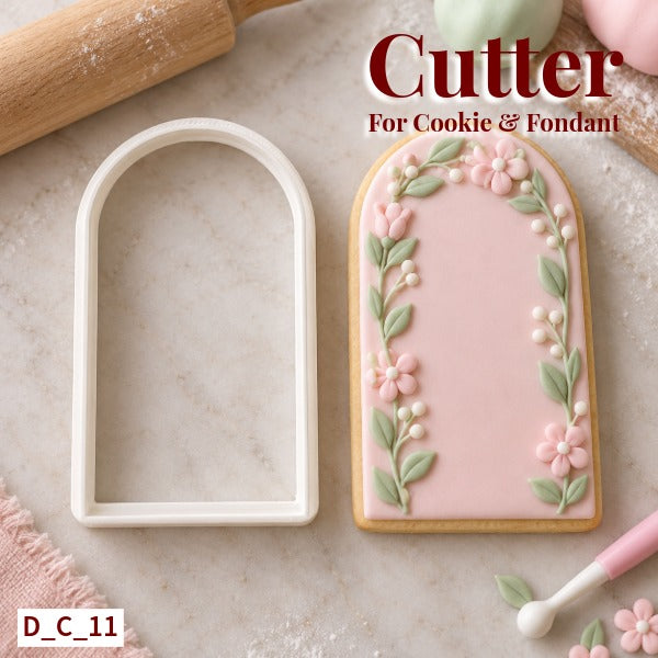Arch Cutter Size- 3 Inch | Diwali Cookie & Fondant Cutter for Cake Decoration. SKU - D_C_11
