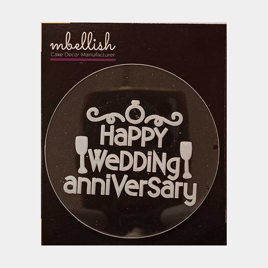 Happy Wedding Anniversary Acrylic Embosser, SKU - EM10330