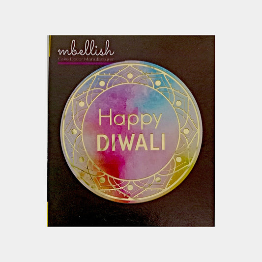Happy Diwali Printed Acrylic Sticker, Size - Small, Pack of 1, SKU - PS2