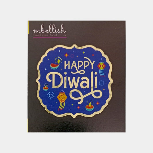 Happy Diwali Printed Acrylic Sticker, Size - Small, Pack of 1, SKU - PS4
