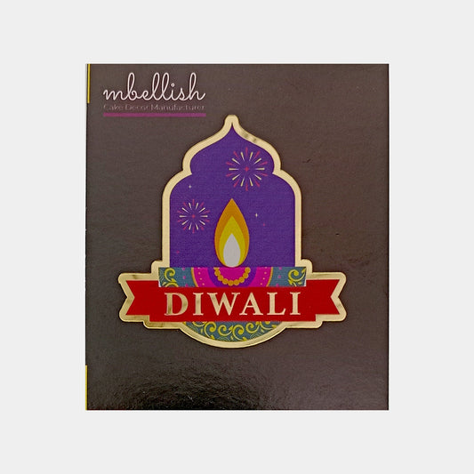 Happy Diwali Printed Acrylic Sticker, Size - Small, Pack of 1, SKU - PS6