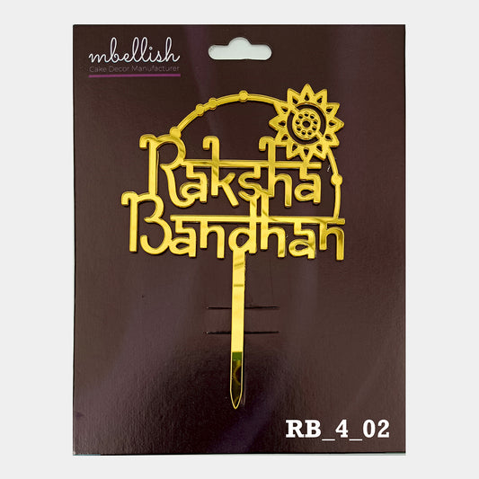 Rakhsha Bandhan Acrylic Cake Topper, Size - Medium, Pack of 1, SKU- RB_4_02
