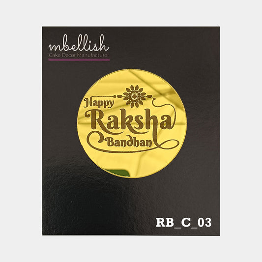 Happy Raksha Bandhan Acrylic Coins/Charms, Size - 2 inches, Pack of 5, SKU - RB_C_03