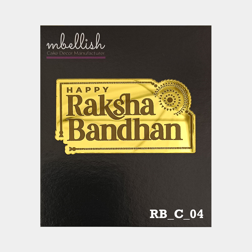 Happy Raksha Bandhan Acrylic Coins/Charms, Size - 2 inches, Pack of 5, SKU - RB_C_04