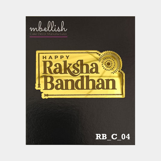 Happy Raksha Bandhan Acrylic Coins/Charms, Size - 2 inches, Pack of 5, SKU - RB_C_04