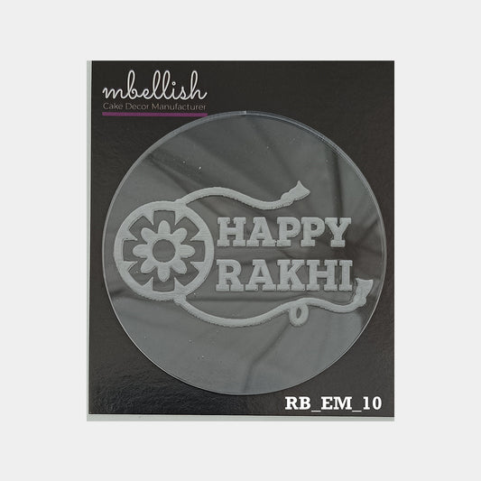 Happy Rakhi Ever Embosser, Size-3", Pack of 1, Sku - RB_EM_10