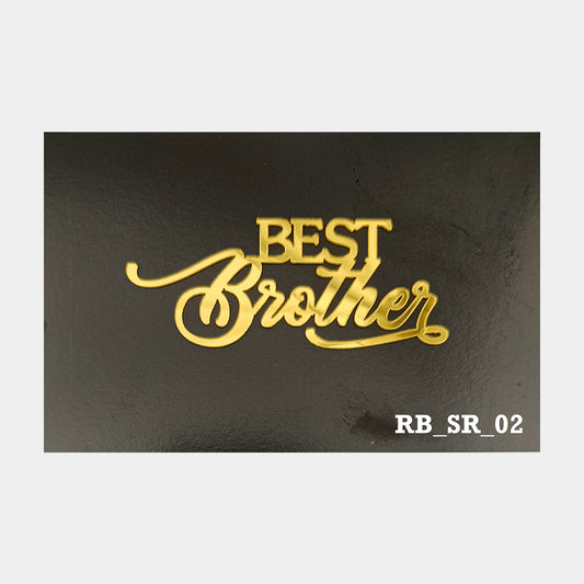Best Brother Acrylic Sticker, Size -3.75/4 in ~, Pack of 5, Sku - RB_SR_02