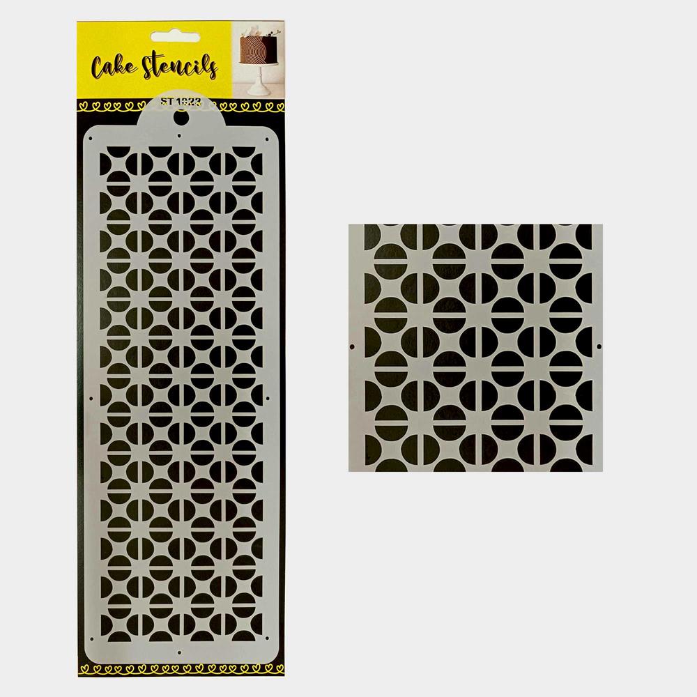 Geometric Stencil, Design Size 4 x 12 inches, SKU-SL10931