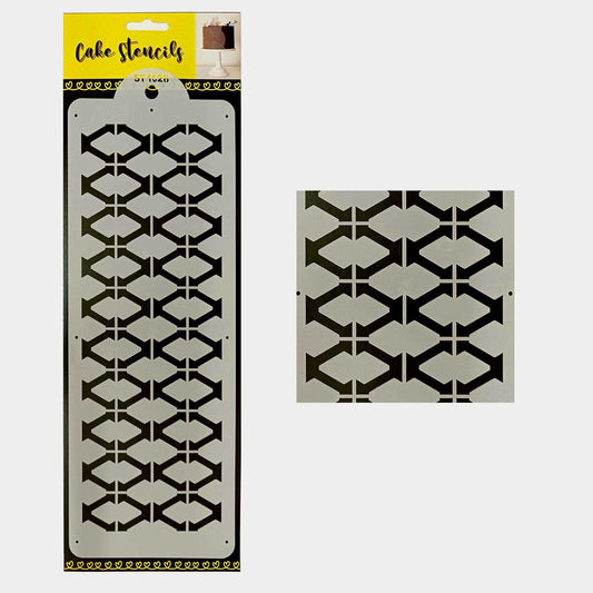 Lattice Stencil, Design Size 4 x 12 inches, SKU-SL10936