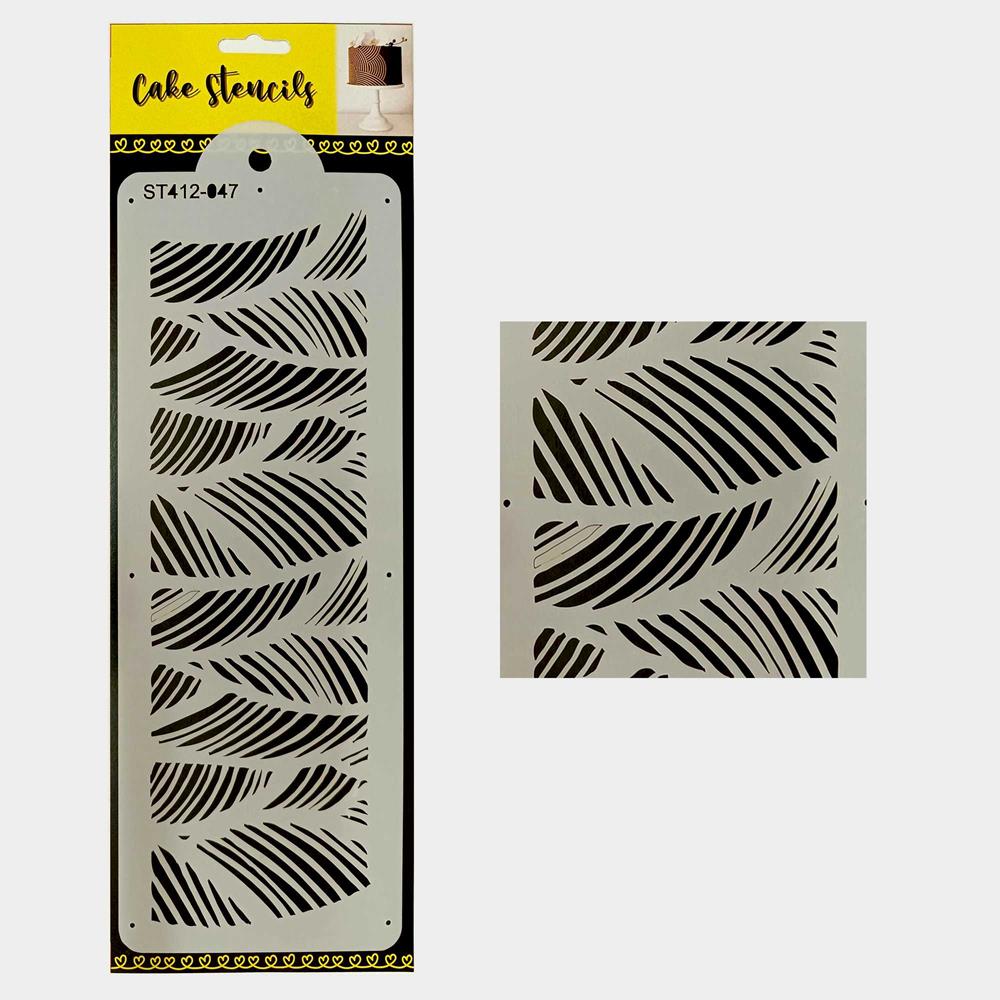 Palm Stencil, Design Size 4 x 12 inches, SKU-SL10953