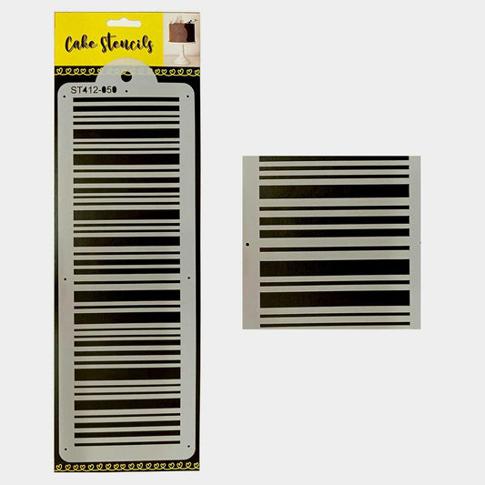 Barcode Stencil, Design Size 4 x 12 inches, SKU-SL10956