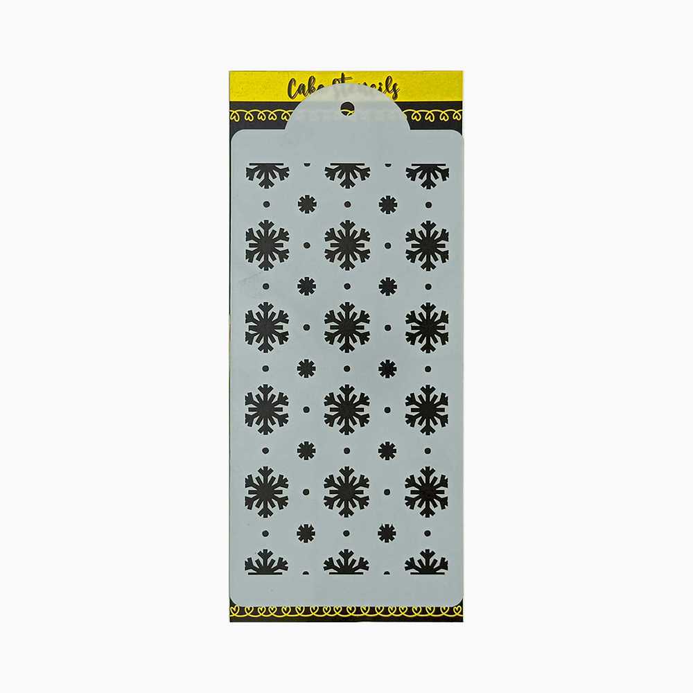 Snowflake Stencil Design Size – 3.75 x 7.5 inches ~ Pack of 1, Sku - SL11161