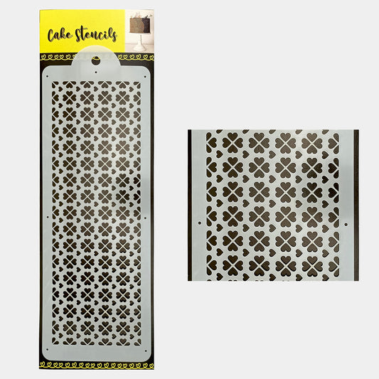 Hearts Stencil Design Size - 4 x 12 inches ~ Pack of 1, Sku - SL11208