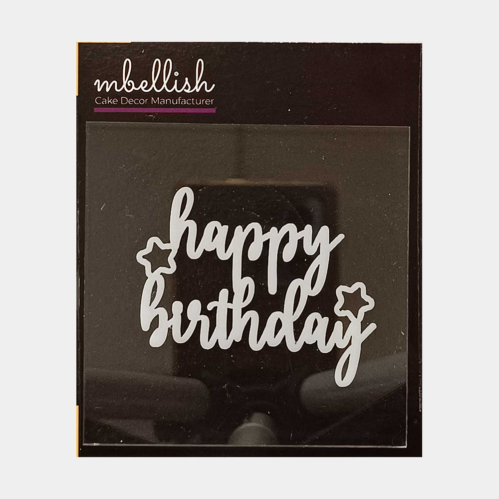 Happy Birthday Acrylic Stamp, SKU - SP10284