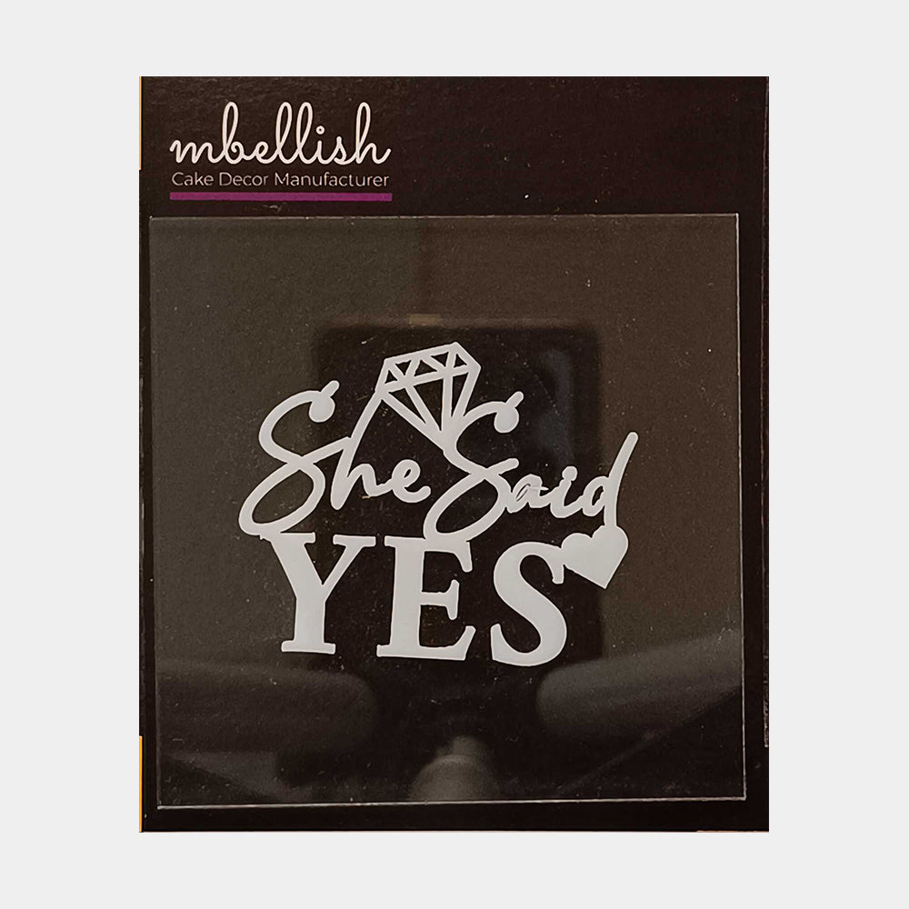 She said yes Acrylic Stamp, SKU - SP10289