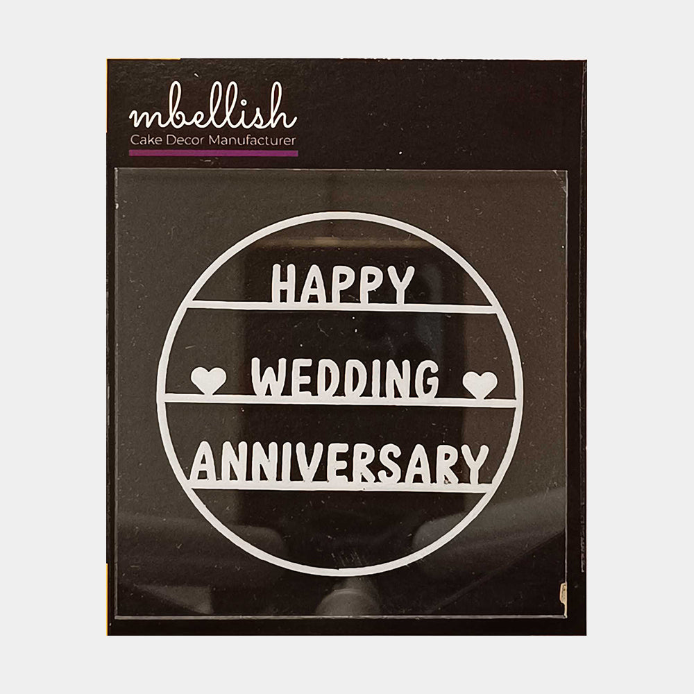 Happy Wedding Anniversary Acrylic Stamp, SKU - SP10293