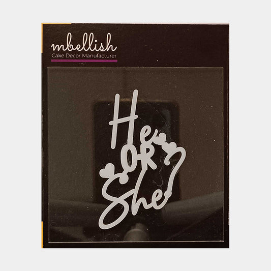 He or She Acrylic Stamp, SKU - SP10299