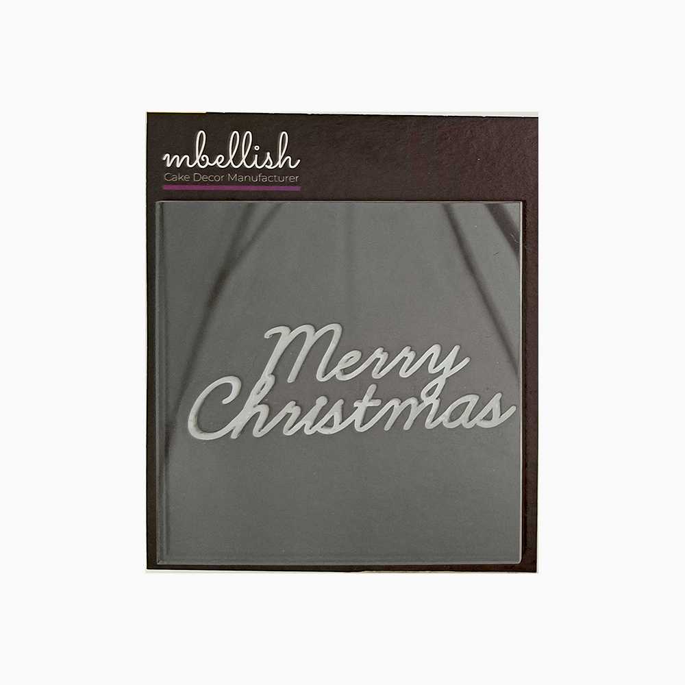 Merry Christmas Acrylic Stamp, Size - 3", Pack of 1, Sku - SP11114