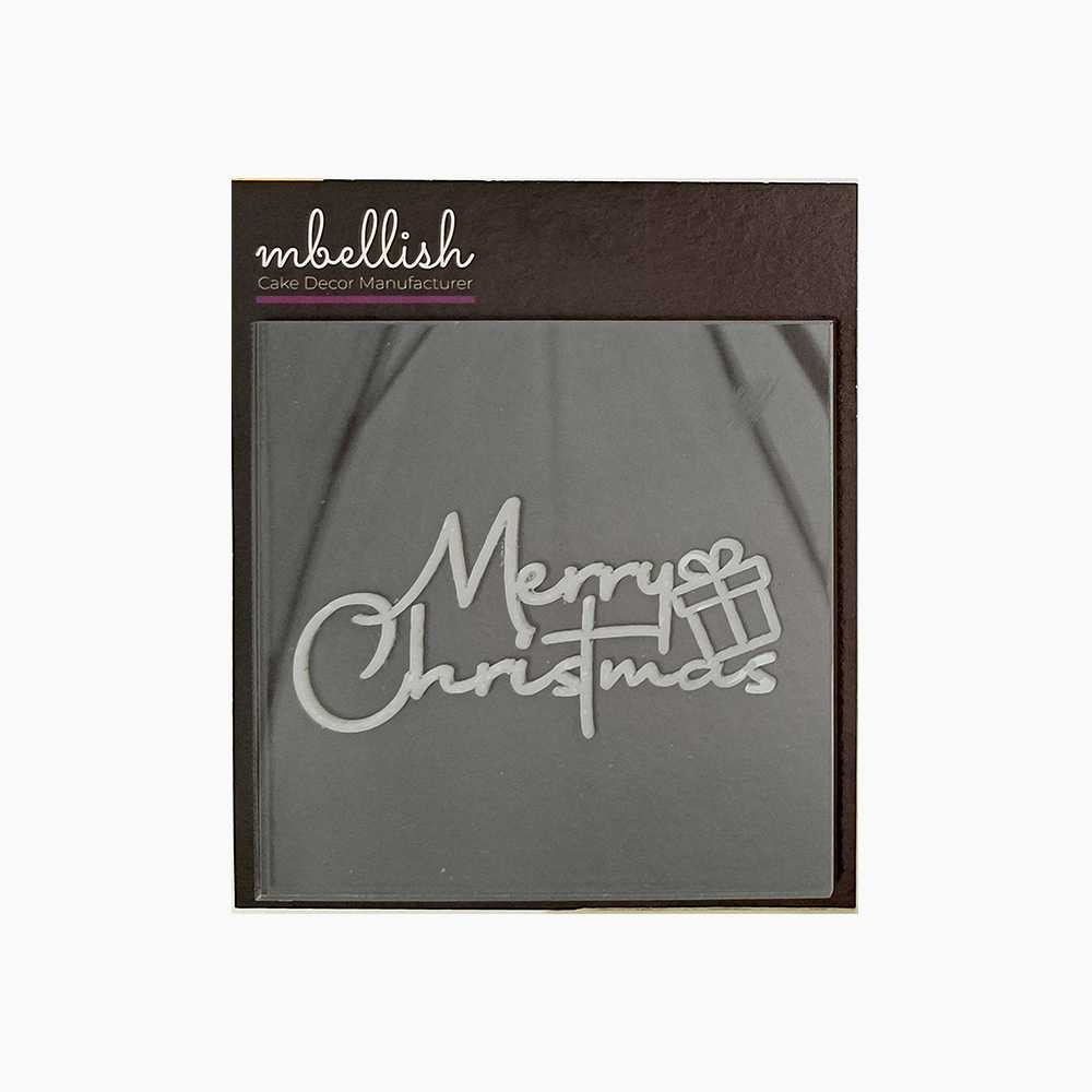 Merry Christmas Acrylic Stamp, Size - 3", Pack of 1, Sku - SP11121