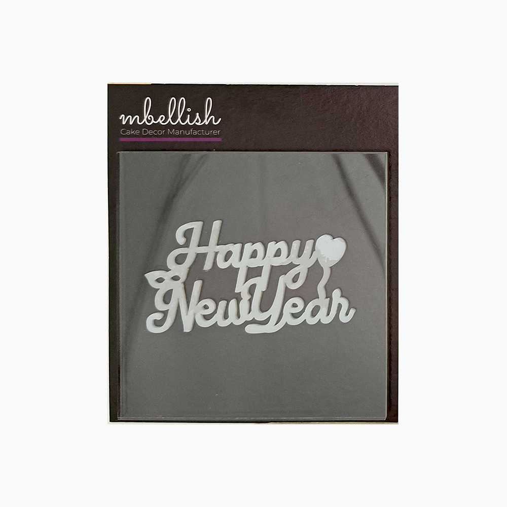 Happy New Year Acrylic Stamp, Size - 3", Pack of 1, Sku - SP11125