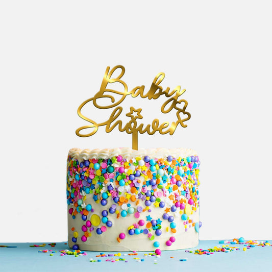 Baby Shower Acrylic Cake Topper, Size - Medium, Pack of 1, SKU-TR10546