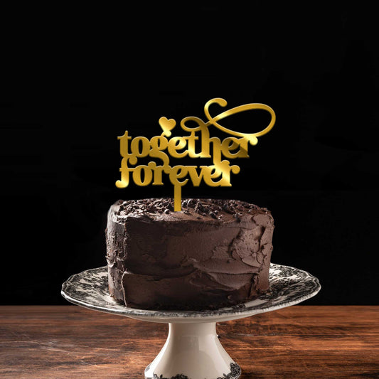 Together Forever Acrylic Cake Topper, Size - Medium, Pack of 1, SKU-TR10561