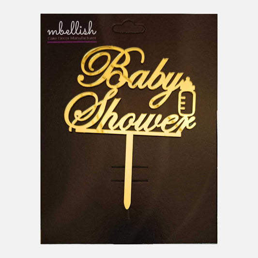 Baby Shower Acrylic Cake Topper, Size - Medium, Pack of 1, SKU-TR10693