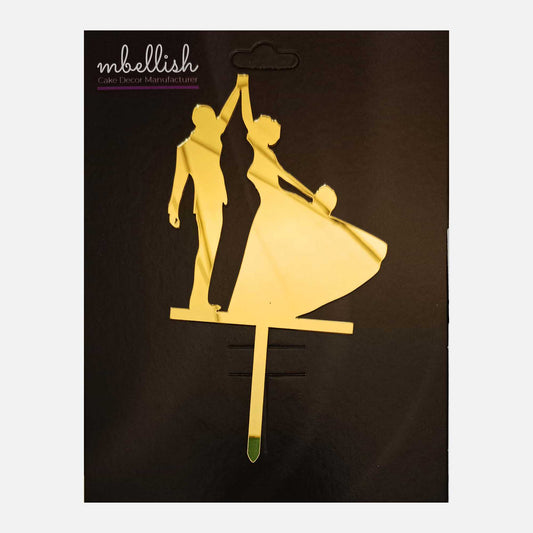 Couples Arcrylic Cake Topper, Size - Medium, Pack of 1, SKU-TR10826