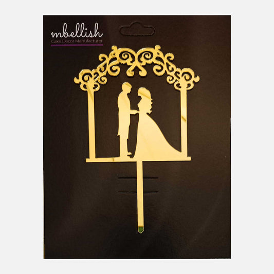 Couples Arcrylic Cake Topper, Size - Medium, Pack of 1, SKU-TR10832